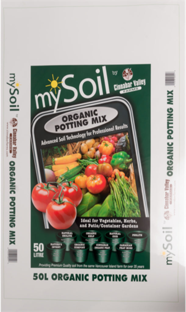 My Soil Organic Potting Soil is made from the highest quality "All Natural" ingredients for your organic growing and gardening. Horticultural grade peat moss, coconut coir, organic compost, organic soil, Natural Zeolite, Organic Kelp & perlite. Pro Cert